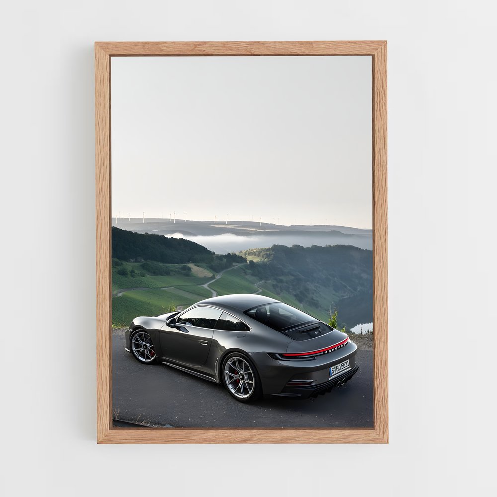 Poster magnifique gt touring – affiche Porsche (vue 4)
